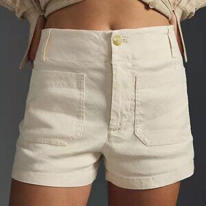 Anthropologie Colette Short in White. Size 31